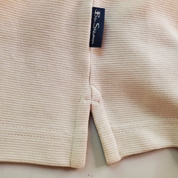 NWT BEN SHERMAN Men's Cotton Blend Knit Short Sleeve Button Down Casual Shirt - Picture 7 of 12